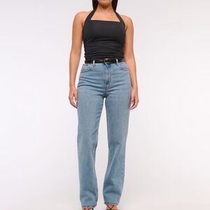 Abercrombie & Fitch Light Blue Straight Leg Jeans